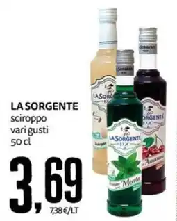 PRO7 Supermercati La Sorgente sciroppo offerta