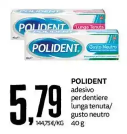 PRO7 Supermercati Polident adesivo per dentiere lunga tenuta offerta