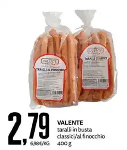 PRO7 Supermercati Valente taralli classici/al finocchio offerta