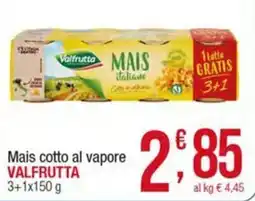 Maxi Sidis Mais cotto al vapore Valfrutta offerta