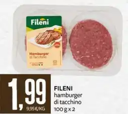 PRO7 Supermercati Fileni hamburger di tacchino offerta