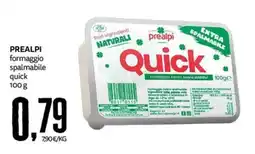 PRO7 Supermercati Prealpi formaggio spalmabile quick offerta