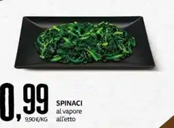 PRO7 Supermercati Spinaci al vapore offerta