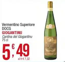 Maxi Sidis Vermentino Superiore DOCG Giogantinu offerta