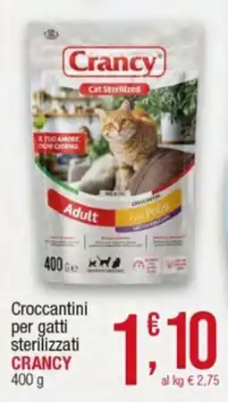 Maxi Sidis Crocchettini per gatti sterilizzati Crancy offerta