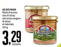 PRO7 Supermercati AS DO MAR filetti di tonno offerta