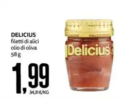 PRO7 Supermercati Delicius filetti di alici olio di oliva offerta