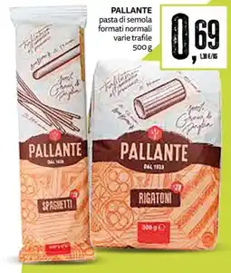 PRO7 Supermercati Pallante pasta di semola offerta