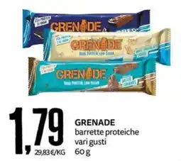 PRO7 Supermercati Grenade barrette proteiche offerta