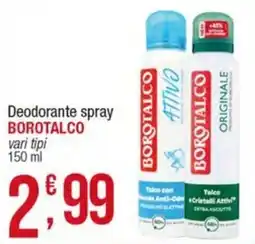 Maxi Sidis Deodorante spray Borotalco offerta