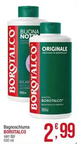 Maxi Sidis Bagnoschiuma Borotalco vari tipi offerta