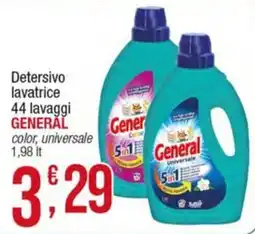 Maxi Sidis Detersivo lavatrice General color, universale offerta