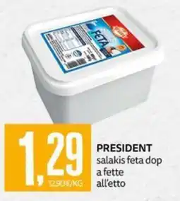 PRO7 Supermercati President salakis feta dop offerta