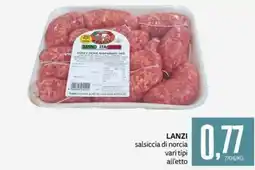 PRO7 Supermercati Lanzi salsiccia di norcia vari tipi offerta