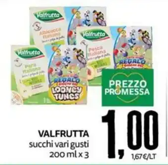 PRO7 Supermercati Valfrutta succhi vari gusti offerta