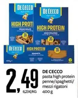 PRO7 Supermercati De Cecco pasta high protein offerta