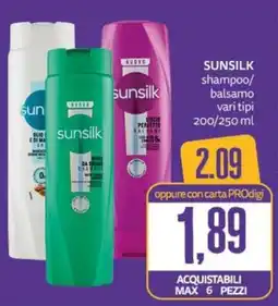 PRO7 Supermercati Sunsilk shampoo/balsamo offerta
