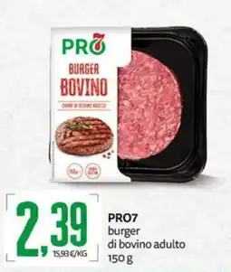 PRO7 Supermercati PRO7 burger di bovino adulto offerta