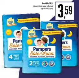 PRO7 Supermercati Pampers pannolini sole e luna offerta