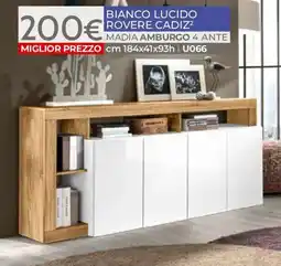 Mondo Convenienza Madia amburgo 4 ante offerta