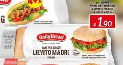 Zona Daily bread pane per burger lievito madre offerta