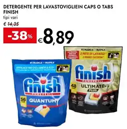Bennet Detergente per lavastoviglie in caps o tabs Finish offerta