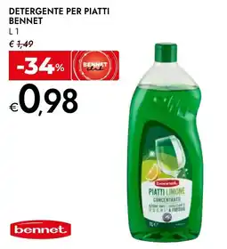 Bennet Detergente per piatti Bennet offerta