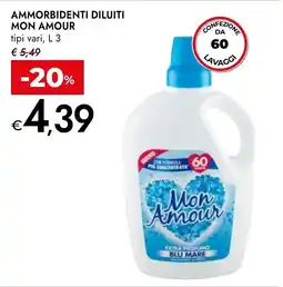 Bennet Ammorbidenti diluiti Mon Amour offerta