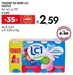 Bennet Yogurt da bere LC1 Nestlé offerta