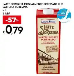 Bennet Latte Sore sina parzialmente scremato UHT offerta