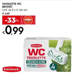 Bennet Tavolette WC Bennet offerta