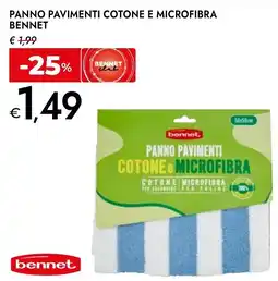 Bennet Panno pavimenti cotone e microfibra Bennet offerta