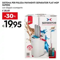 Bennet Separator flat mop super5 offerta