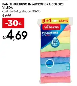Bennet Panni multiuso in microfibra colors Vileda offerta