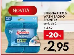 Bennet Spontex spugna flex & wash bagno offerta