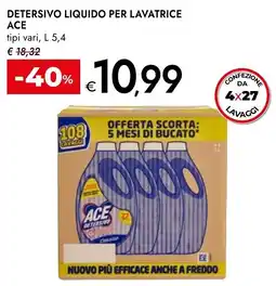 Bennet Detersivo liquido per lavatrice Ace offerta