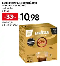 Bennet Caffè in capsule qualità oro Lavazza a modo mio offerta