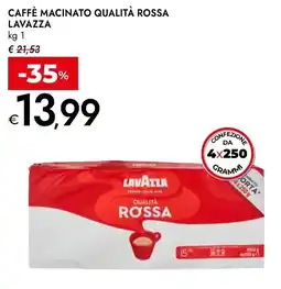 Bennet Caffè macinato qualità rossa Lavazza offerta