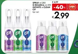 Bennet Spray Cif Infinite + Clean offerta