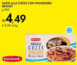 Bennet Sugo alle cozze con pomodoro Bennet offerta