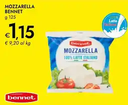 Bennet Mozzarella Bennet offerta
