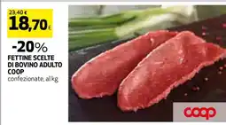 Coop FETTINE SCELTE DI BOVINO ADULTO COOP offerta