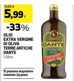 Coop Olio Extra Vergine di Oliva Terre Antiche Dante offerta