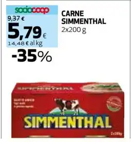 Coop CARNE SIMMENTHAL offerta