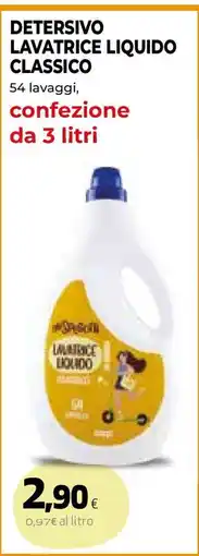 Coop DETERSIVO LAVATRICE LIQUIDO CLASSICO offerta