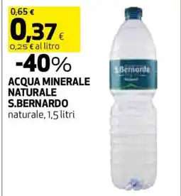 Coop Acqua Minerale Naturale S. Bernardo offerta