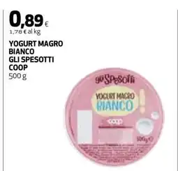 Coop YOGURT MAGRO BIANCO GLI SPESOTTI COOP offerta