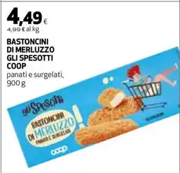 Coop BASTONCINI DI MERLUZZO GLI SPESOTTI COOP offerta