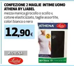 Coop CONFEZIONE 2 MAGLIE INTIME UOMO ATHENA BY LIABEL offerta