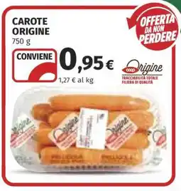 Coop CAROTE ORIGINE offerta